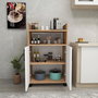 Hanah Home Tiraks Armario Multiusos Pino Atlántico y Blanco